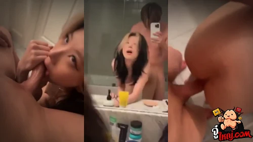 คลิปหลุดสาวเกาหลี yvonnne_ สาวหุ่นเด็ดให้แฟนอัดคลิปเย็ดในห้องน้ำสุดฟิน เงี่ยนจนน้ำหีไหลทนไม่ไหวจับผัวอมควยดูดรีบน้ำควยให้แบบมิดลำ ก่อนโดนกระหน่ำเย็ดรูหีท่าหมาแบบจุกๆ