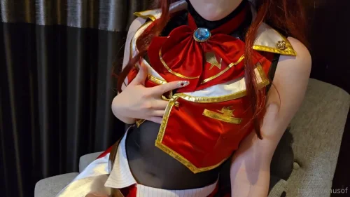 คลิปหลุด Onlyfans Tenshivenusof น้องเทนชิ คอสเพลย์ Houshou Marine หีเนียนตูดใหญ่ ผิวขาว ดูดควยให้ฝรั่งก่อนโดนซอยหีแรงในห้องสวีท ครางเสียวจนน้ำแตกใน