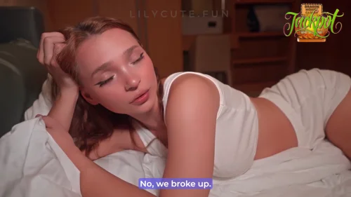หนังโป๊ฝรั่ง Lily Cute น้องสาวตัวเล็กหีเนียนผิวขาวนมใหญ่แชร์เตียงกับพี่ชาย เย็ดหีสดคาเตียงนอนห้องนอนครางเสียวน้ำแตกในหีจริง